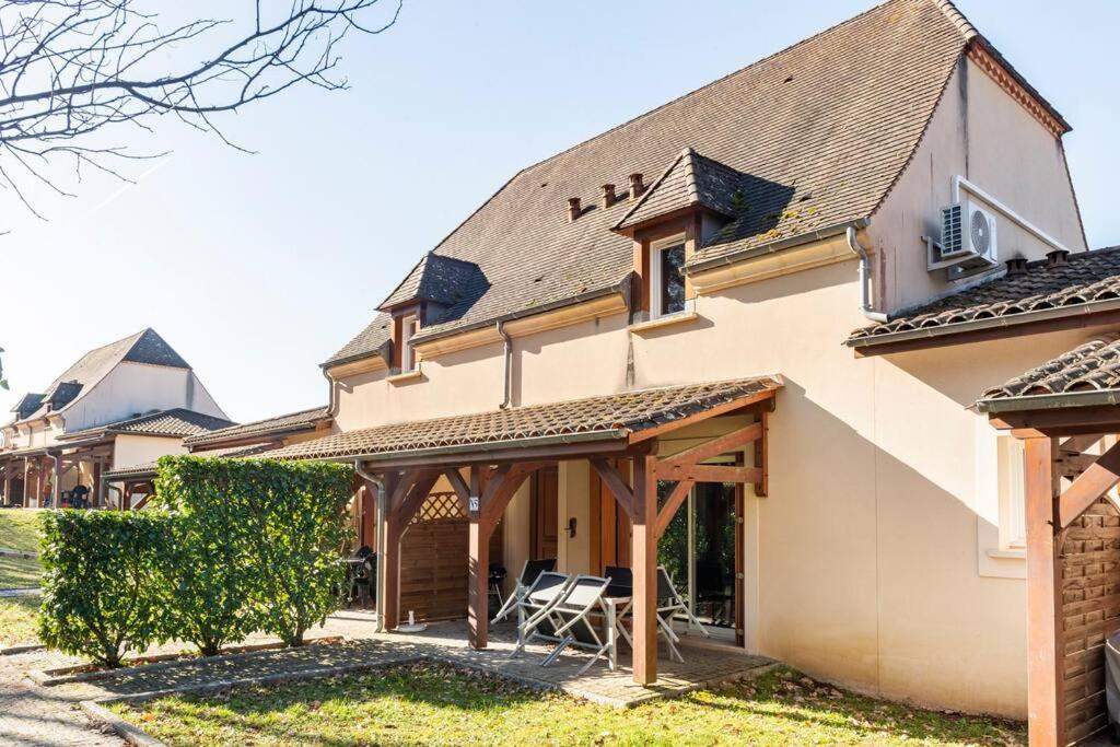 Le N5 Des Hauts De Sarlat Apt Duplex Clim, Piscine, Parking Esterno foto
